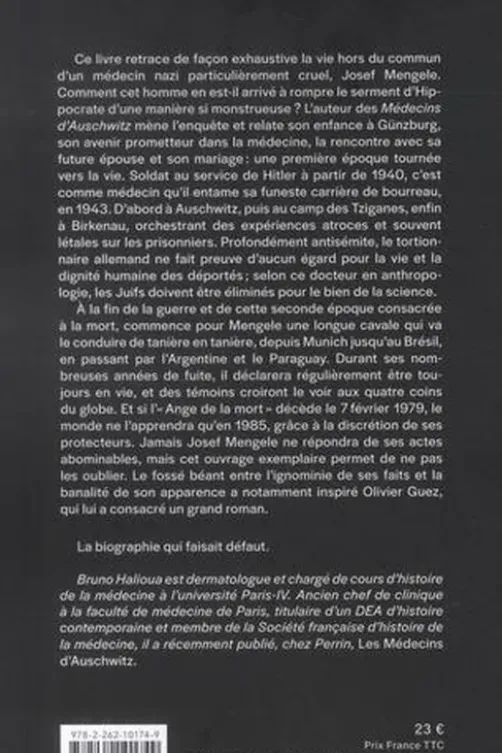 Josef Mengele. Médecin et bourreau, Bruno Halioua