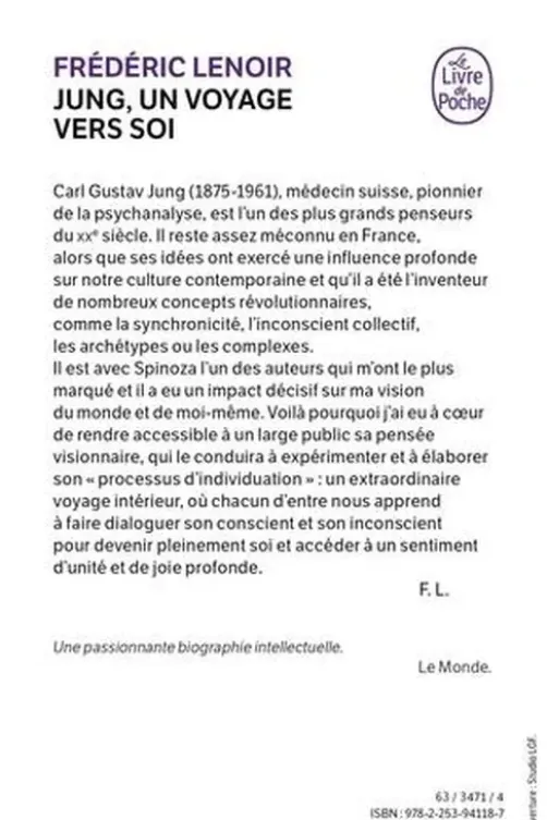 Jung, un voyage vers soi, Frédéric Lenoir
