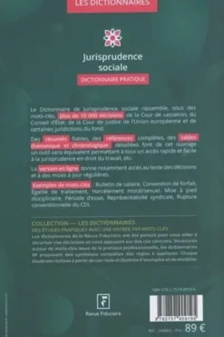 Jurisprudence sociale. Dictionnaire pratique, Edition 2024, Yves de La Villeguérin