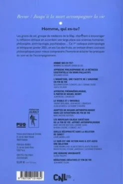 Jusqu'à la mort accompagner la vie N° 146, septembre 2021 : Homme, qui es-tu ? 1re journée anthropologie et éthique de la Sfap, Eric Kiledjian