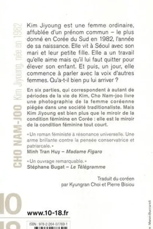 Kim Ji-Young, née en 1982, Nam-joo Cho