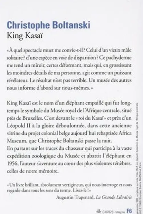 King Kasaï, Christophe Boltanski