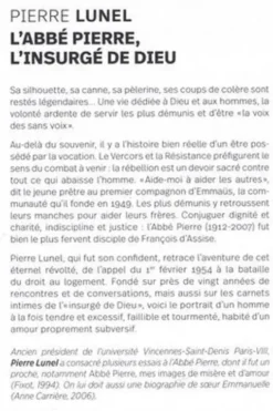 L'Abbé Pierre. L'insurgé de Dieu, Pierre Lunel