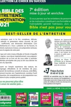 La bible des entretiens de motivation et de personnalité. Concours d'entrée des écoles de commerce et de management, 7e édition, Franck Attelan
