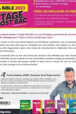 La bible du TAGE post bac 2023. 3e édition actualisée, Franck Attelan