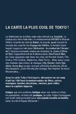 La carte Tokyo des 100 lieux cultes de films, séries, musique, Bd, romans, Fantrippers
