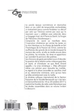 La chanson de geste et le sacré. Actes du Xe colloque international de la Section française de la société Rencesvals (Clermont-Ferrand, 18-20 octobre 2017), Nathalie Bragantini-Maillard