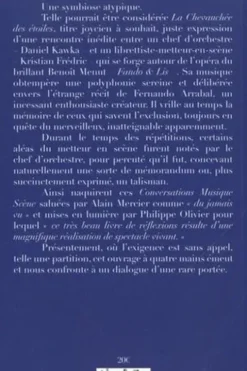 La chevauchée des étoiles. Conversations Musique Scène, Kristian Frédric