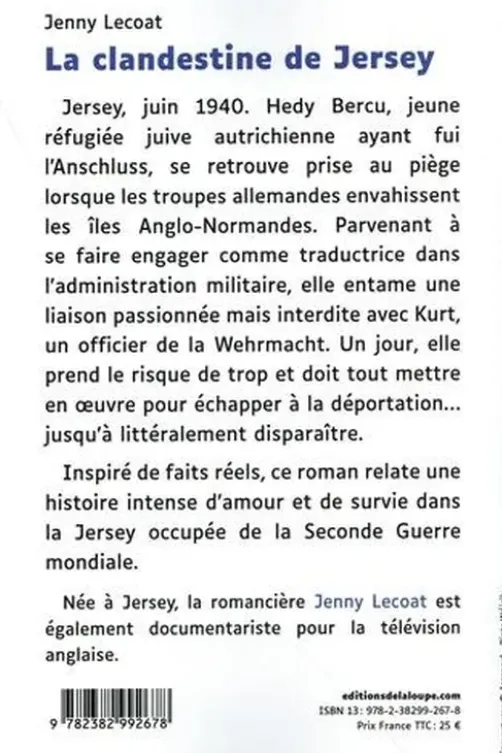 La clandestine de Jersey [EDITION EN GROS CARACTERES, Jenny Lecoat