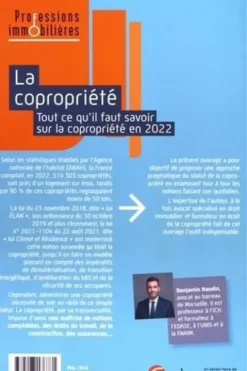 La copropriété. Tout ce qu’il faut savoir sur la coproritété en 2022, 2e édition, Benjamin Naudin