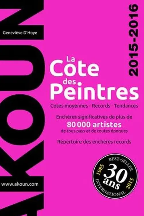 La cote des peintres. Edition 2015-2016, Jacky-Armand Akoun