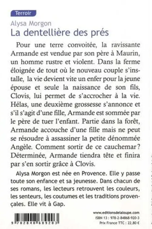 La dentellière des prés [EDITION EN GROS CARACTERES, Alysa Morgon