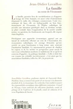 La famille au coeur de l'économie, Jean-Didier Lecaillon