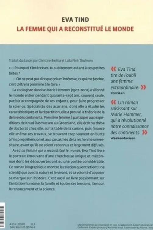 La femme qui a reconstitué le monde, Eva Tind