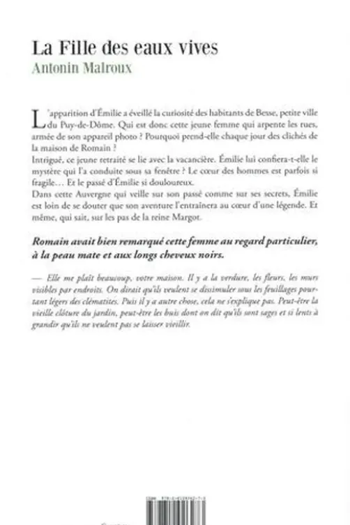 La Fille des eaux vives, Antonin Malroux