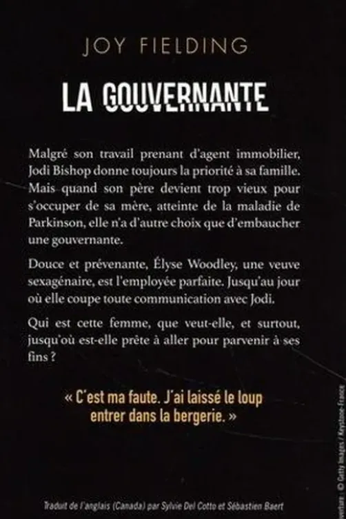 La Gouvernante, Joy Fielding