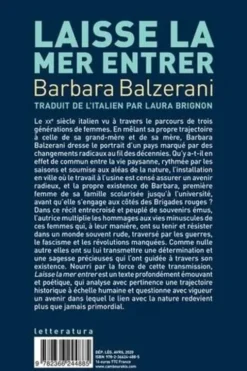 Laisse la mer entrer, Barbara Balzerani