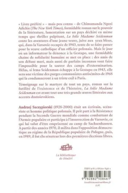 La jolie Madame Seidenman, Andrzej Szczypiorski