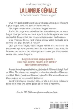 La langue géniale. 9 bonnes raisons d'aimer le grec, Andrea Marcolongo