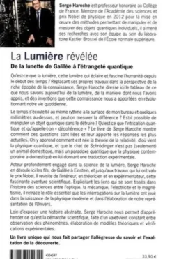 La lumière révélée. De la lunette de Galilée à l'étrangeté quantique, Serge Haroche
