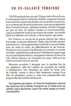 La méthode Michelin. Comment rendre les salariés inaptes au travail, Eric Collenne