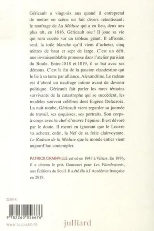 La nef de Géricault, Patrick Grainville