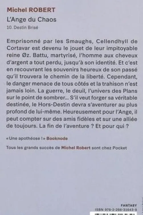 L'ange du chaos Tome 10 : Destin brisé, Michel Robert