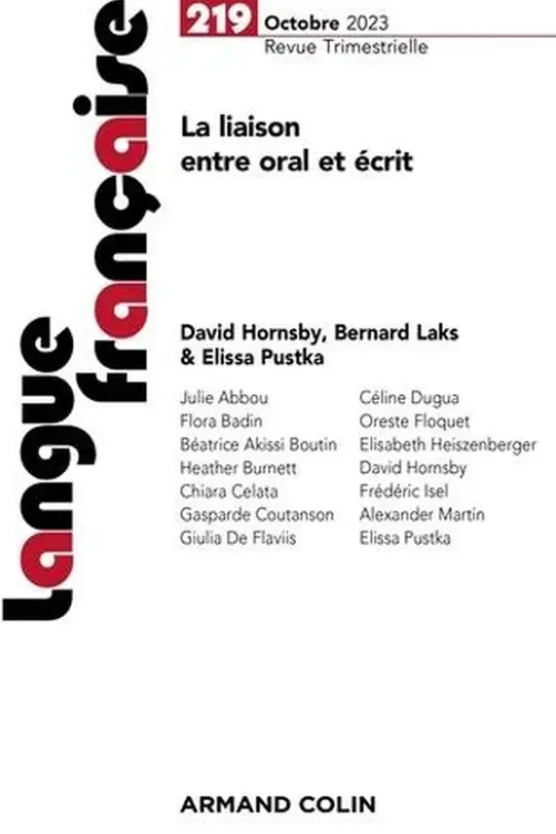Langue française N° 219, 3/2023, Armand Colin