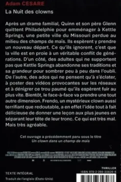 La nuit des clowns, Adam Cesare