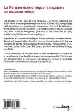 La pensée économique française. Les nouveaux enjeux, 2e édition, Jean-Louis Chambon