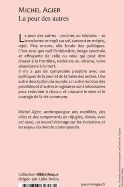 La peur des autres. Essai sur l'indésirabilité, Michel Agier