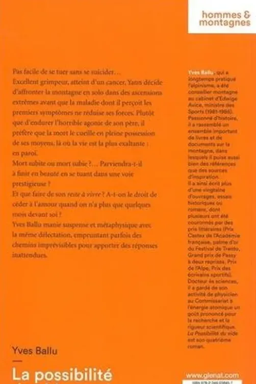 La possibilité du vide, Yves Ballu