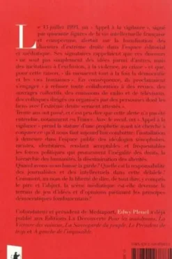 L'appel à la vigilance. Face à l'extrême droite, Edwy Plenel