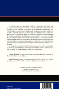La prière dans les langues indo-européennes : linguistique et religion, Charles Guittard