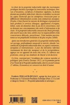 La propriété industrielle. Propriété intellectuelle, 2e édition, Frédéric Pollaud-Dulian