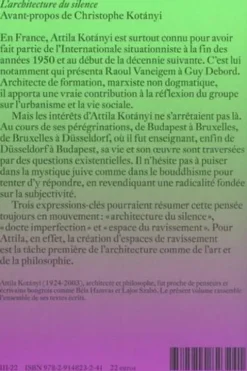 L'architecture du silence, Attila Kotányi