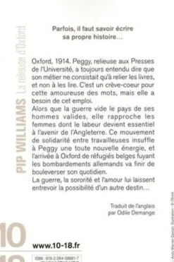 La relieuse d'Oxford, Pip Williams