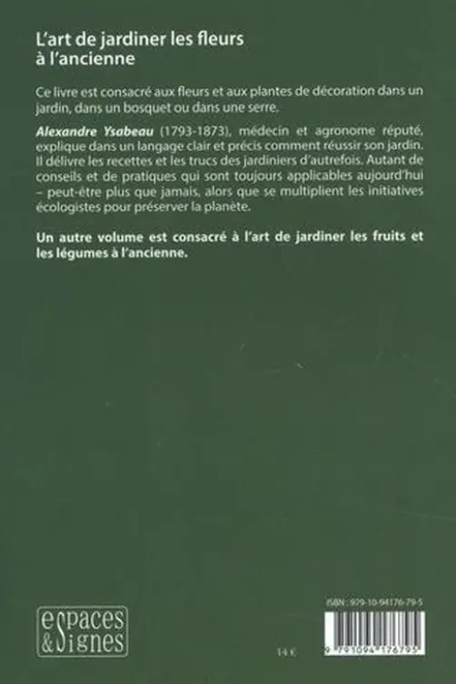 L'art de jardiner les fleurs à l'ancienne, Alexandre Ysabeau