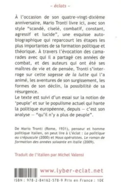La sagesse de la lutte suivi de Peuple, Mario Tronti