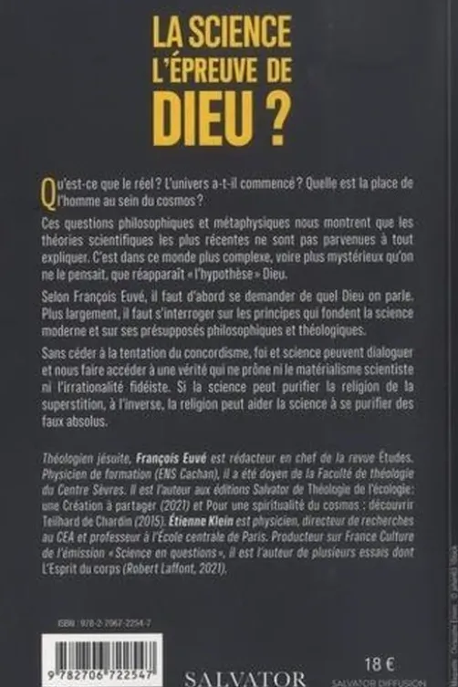 La science, l'épreuve de Dieu ?, François Euvé