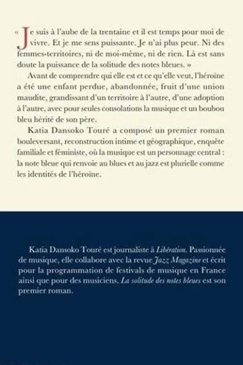 La solitude des notes bleues, Katia Dansoko Touré