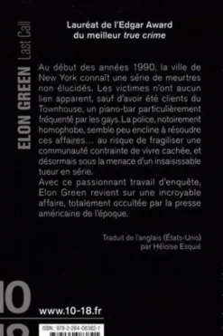 Last Call. Meurtres en série dans le milieu LGBT new-yorkais, Elon Green