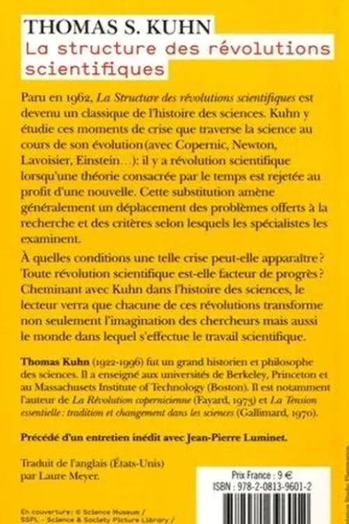 La structure des révolutions scientifiques, Thomas Samuel Kuhn