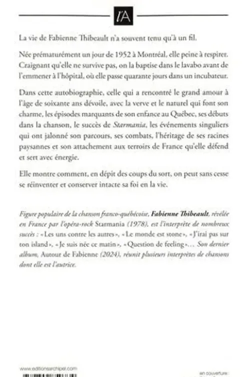 La survivante, Fabienne Thibeault