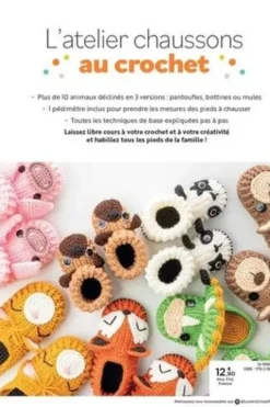 L'atelier chaussons au crochet. 10 modèles de chaussons animaux kawii !, Ira Rott