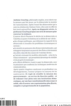 La tentation autoritaire. Défendons la démocratie, Anthony Clifford Grayling