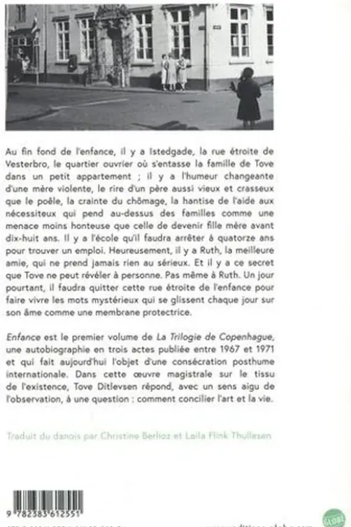 La trilogie de Copenhague Tome 1 : Enfance, Tove Ditlevsen