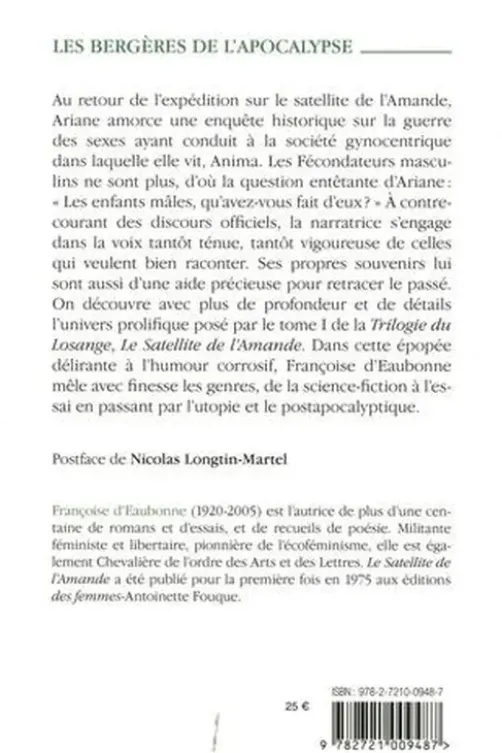 La Trilogie du Losange Tome 2 : Les Bergères de l'Apocalypse, Françoise d' Eaubonne