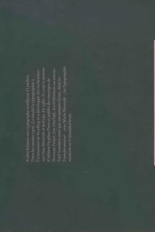 La typographie moderne. Un essai d’histoire critique, Robin Kinross