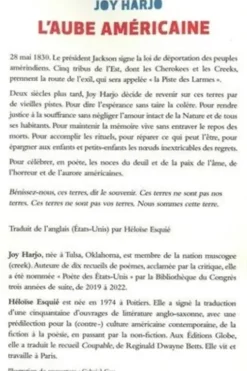 L'aube américaine, Joy Harjo
